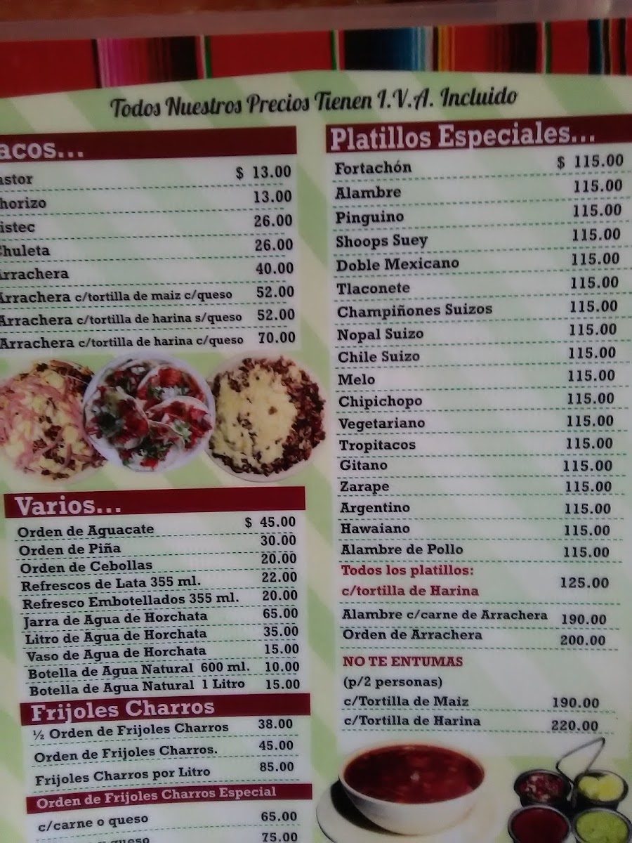 El Carboncito Menu - Image 2